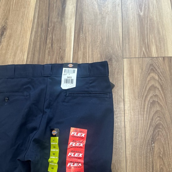 Dickies Men's Navy twill work skinny pants size 34X32 NWT - Picture 6 of 6